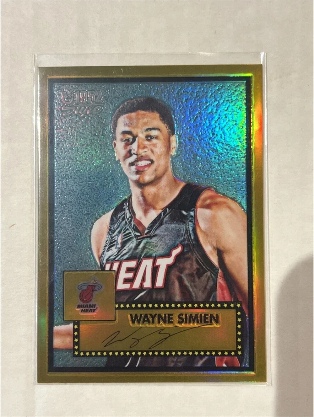 WAYNE SIMIEN 2005 TOPPS 52' STYLE CHROME GOLD REFRACTOR SERIAL #'d /25